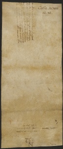 106 D.20.XCVIIIv, Investitura fatta da Ribaldo vescovo a favore dei fratelli Pietro Francano e Giovanni, Modena, [1137-1138, dic. 28]